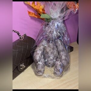 ✨ Authentic Gucci Monogram Teddy Bear Plush Collectible ✨